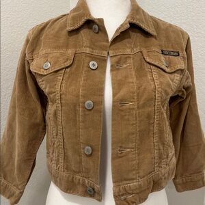 🤎Lucky Brand Tan Corduroy Jacket with Button Detail